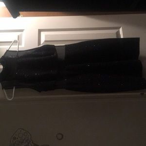 black sequin homecoming/ formal dress
